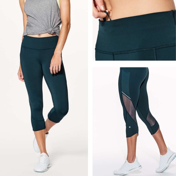 Lululemon Home Stretch Crop Luxtreme (19") In Submarine - Picture 1 of 6